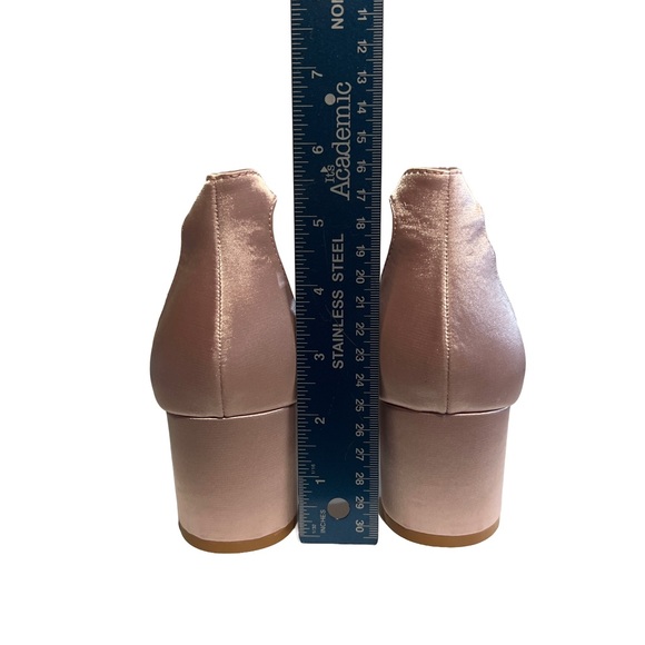 Women’s Open-Toe d'Orsay 2” Heels w Rhinestones & Laser-Cut Detailing, 8.5 Pink - Picture 7 of 11